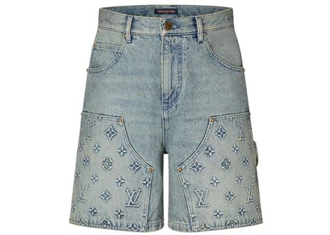 louis vuitton denim carpenter shorts